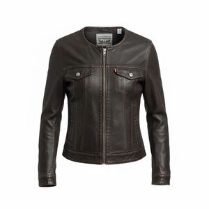 Levi’s Faux Leather Trucker Jacket • Size M • Like New